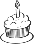 Celebration cake icon